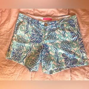 Lilly Pulitzer Sz 6 Stretch Callahan Shorts EUC